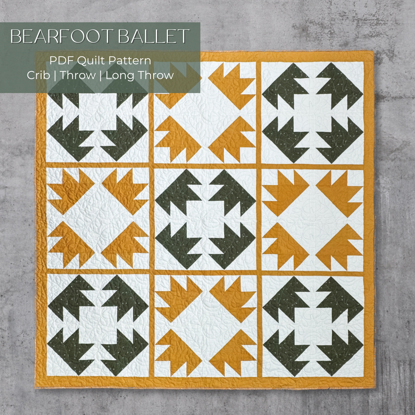 Bearfoot Ballet Quilt Pattern (PDF)