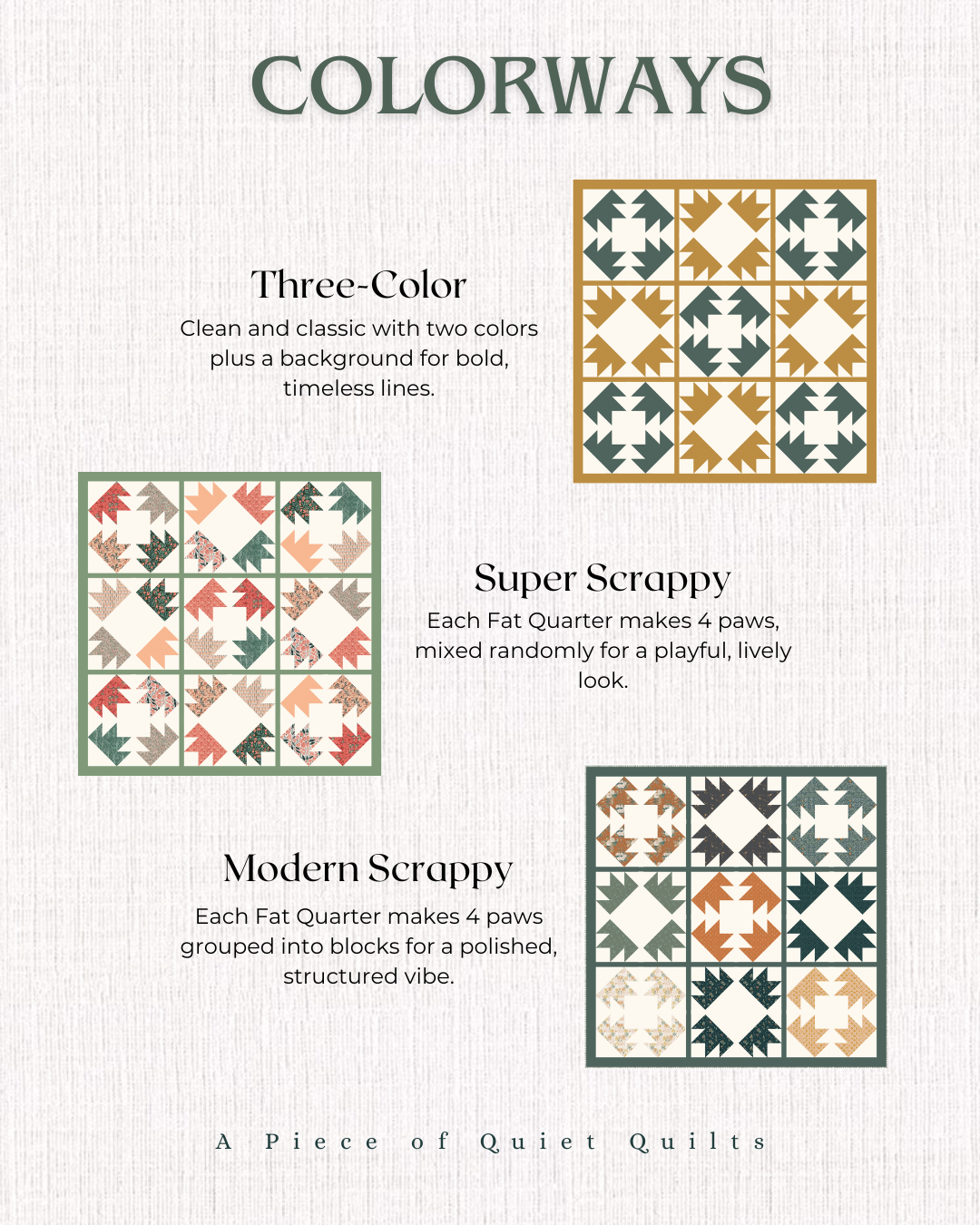 Bearfoot Ballet Quilt Pattern (PDF)