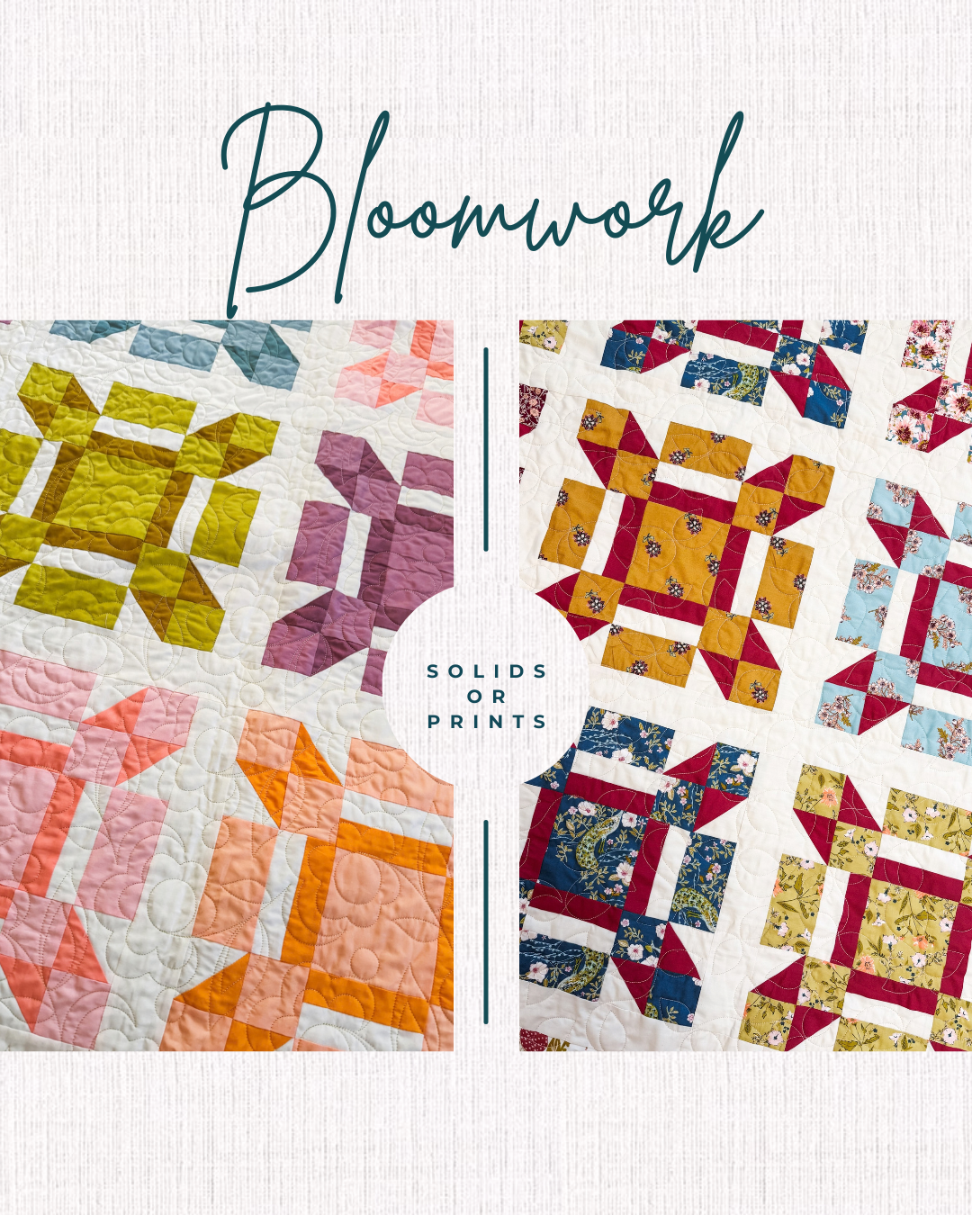 Bloomwork Quilt Pattern (Print)