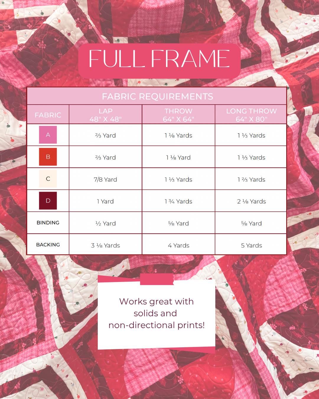 Full Frame Quilt Pattern (PDF)