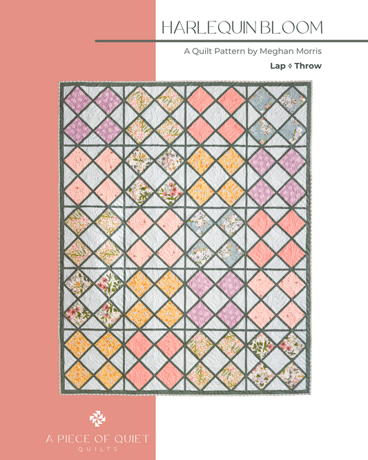 Harlequin Bloom Quilt Pattern (PDF)