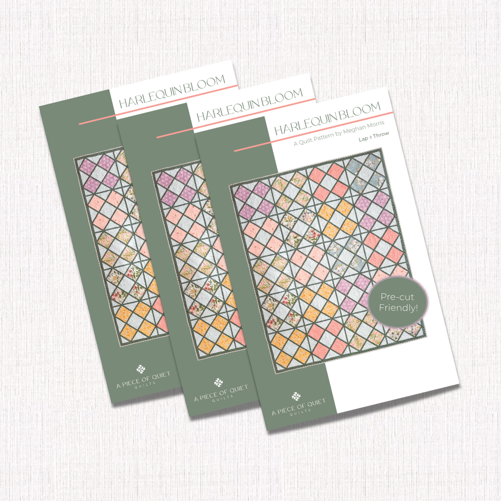 Harlequin Bloom Quilt Pattern (Package of 3)