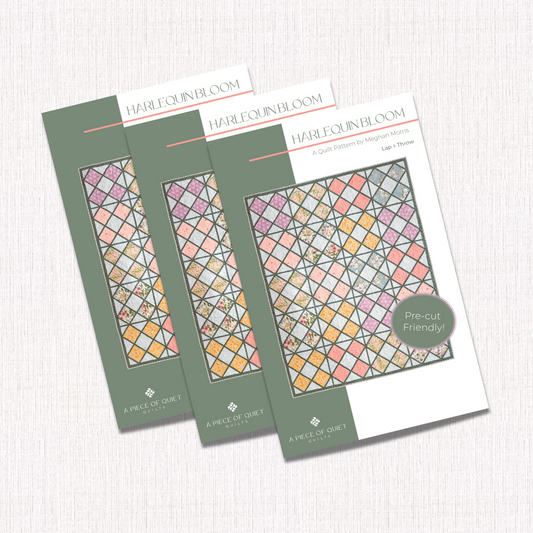Harlequin Bloom Quilt Pattern (Package of 3)