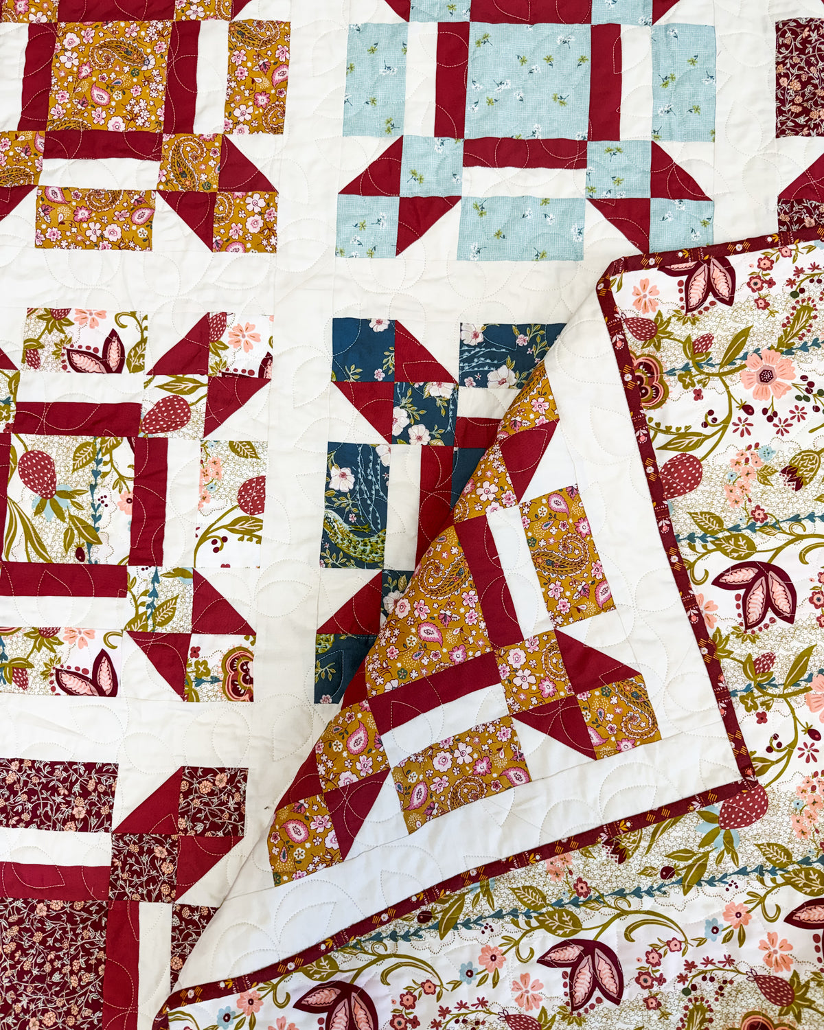 Bloomwork Quilt Pattern (Print)