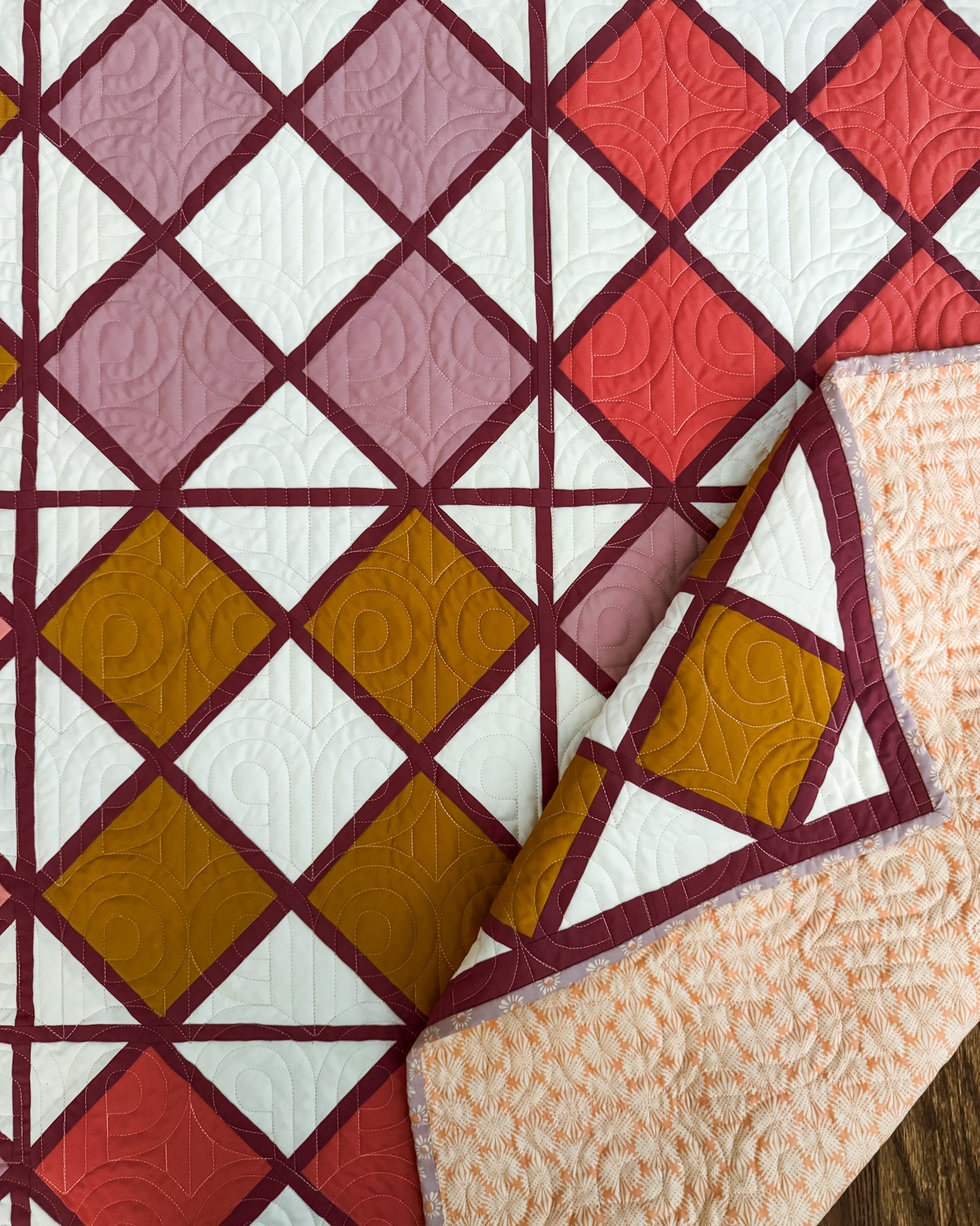 Harlequin Bloom Quilt Pattern (PDF)