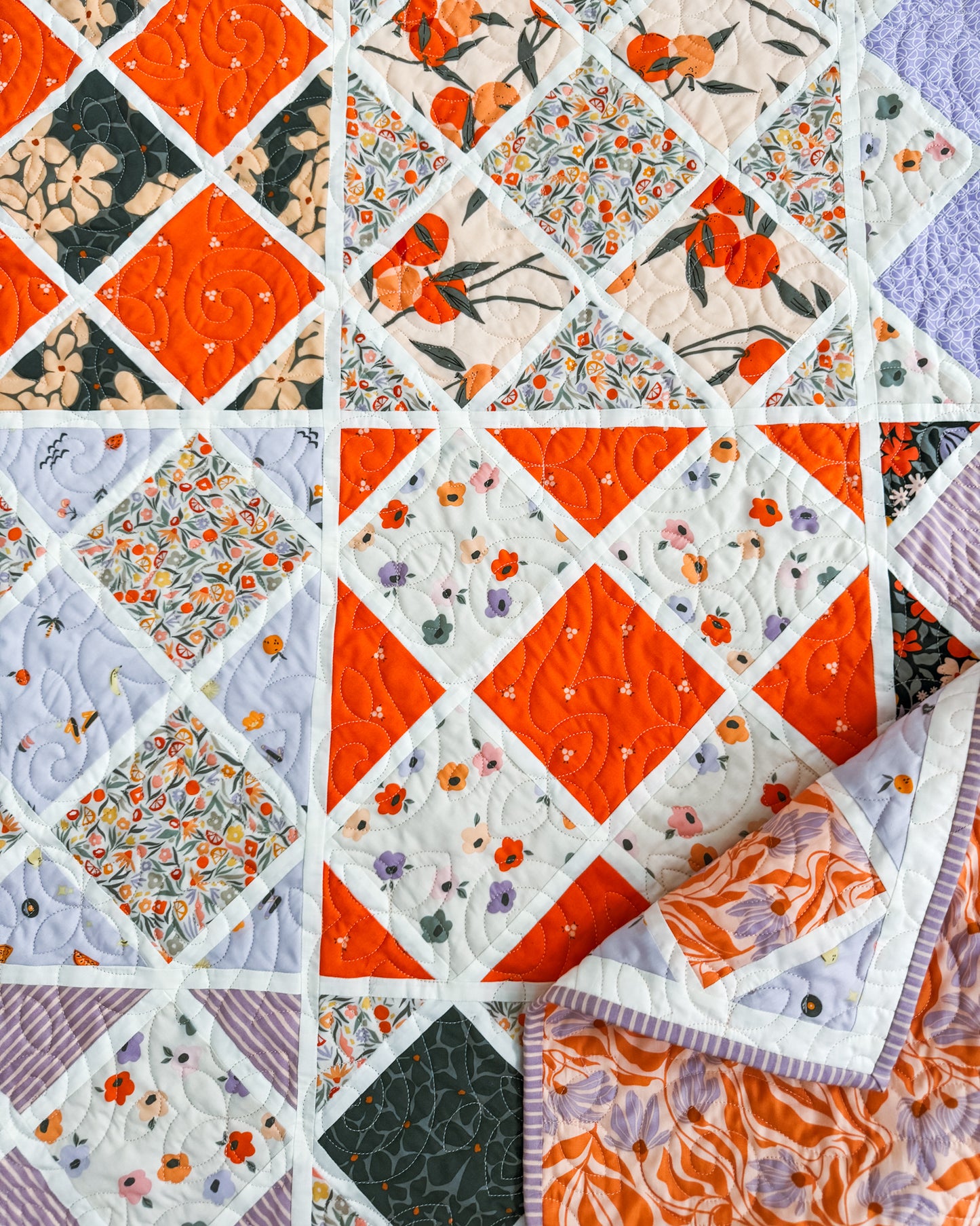 Harlequin Bloom Quilt Pattern (PDF)