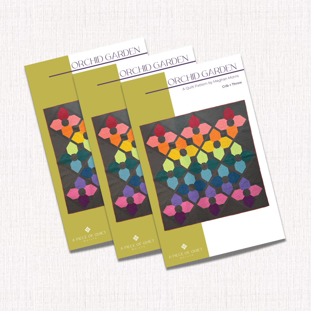 Orchid Garden Quilt Pattern (Package of 3)
