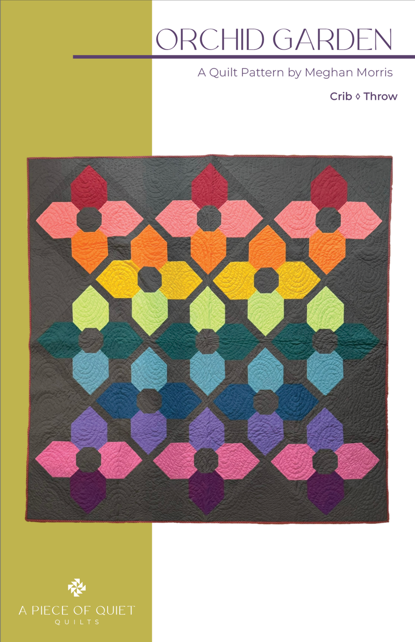 Orchid Garden Quilt Pattern (Print)