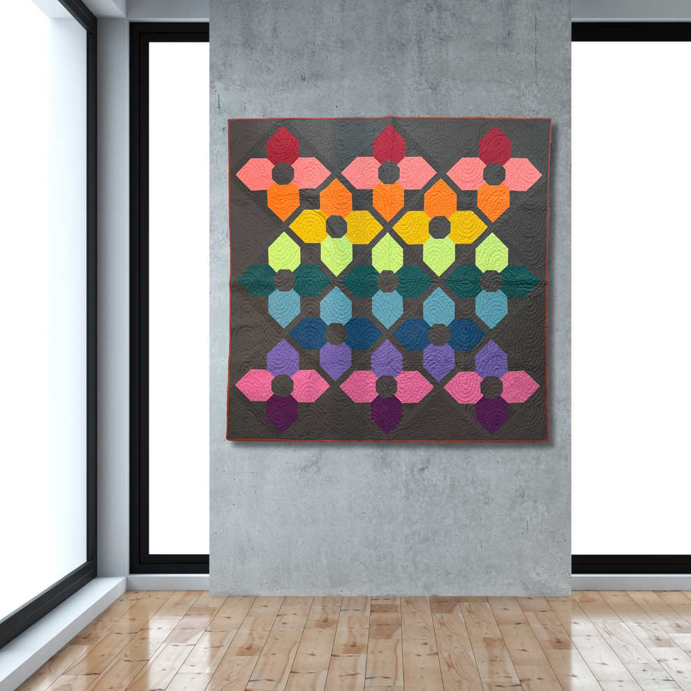 Orchid Garden Quilt Pattern (PDF) – A Piece of Quiet Quilts