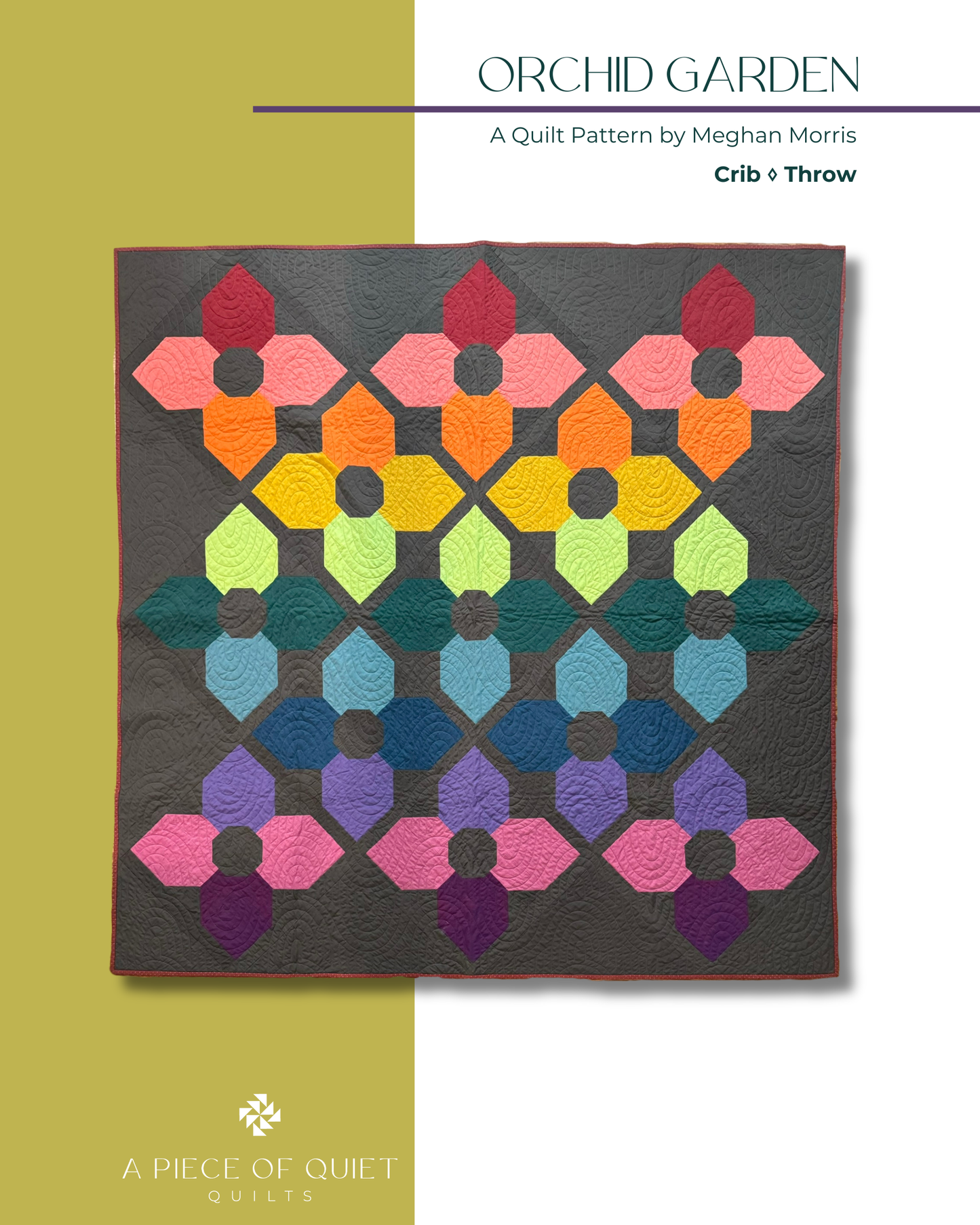 Orchid Garden Quilt Pattern (PDF)