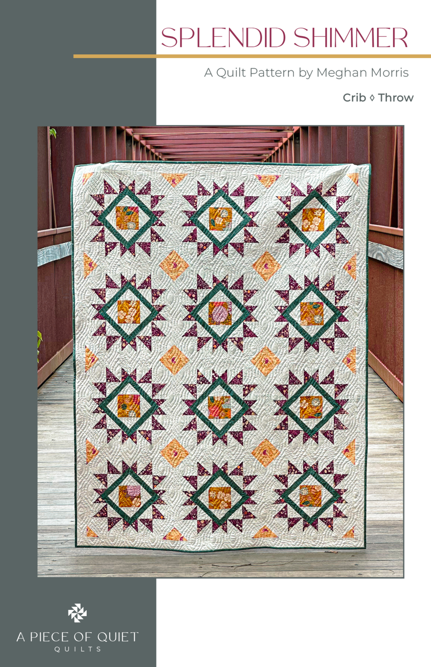 Splendid Shimmer Quilt Pattern (Print)