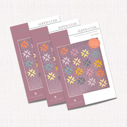 Super Star Quilt Pattern (Package of 3)