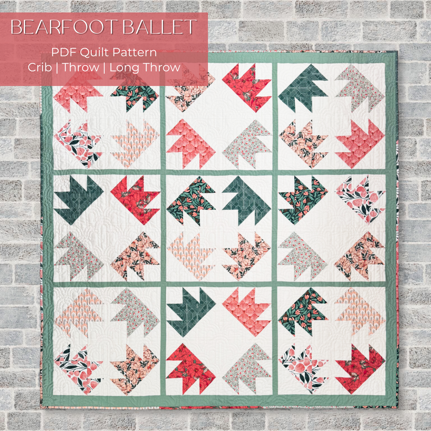 Bearfoot Ballet Quilt Pattern (PDF)