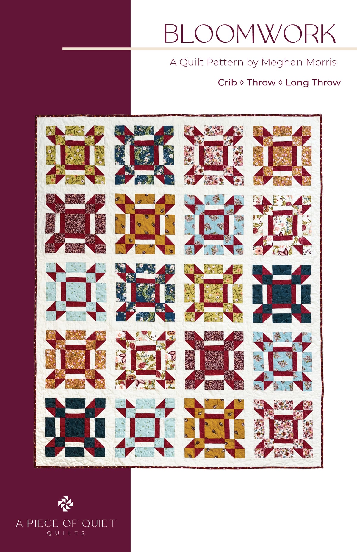 Bloomwork Quilt Pattern (Print)
