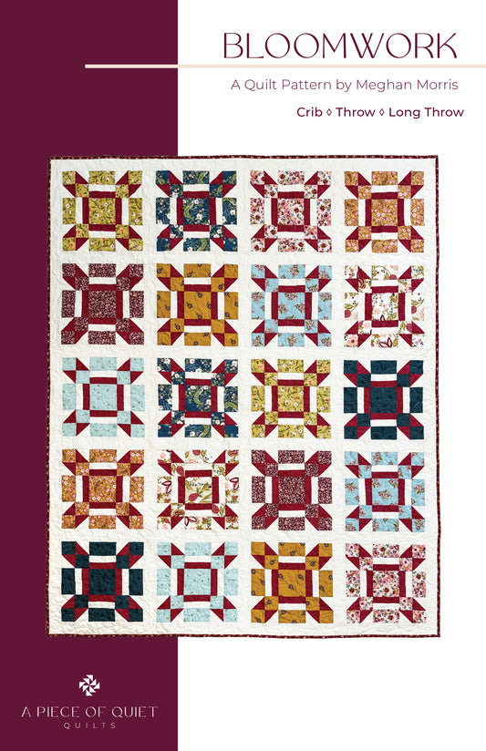 Bloomwork Quilt Pattern (Print)