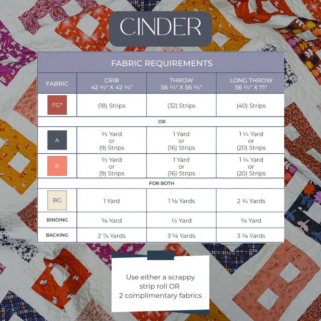 Cinder Quilt Pattern (PDF)